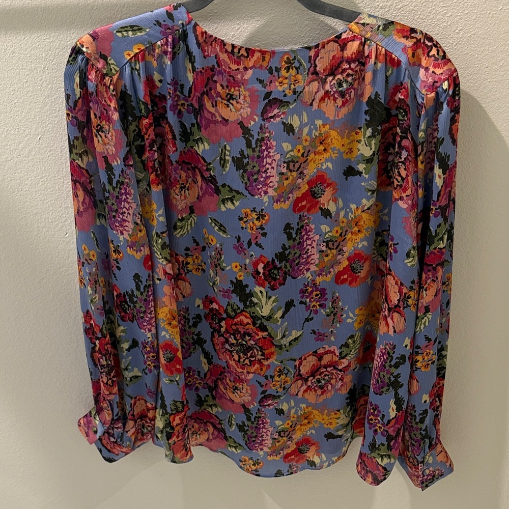 Zara Multicolor Floral Ruffle Blouse - Picture 5 of 5